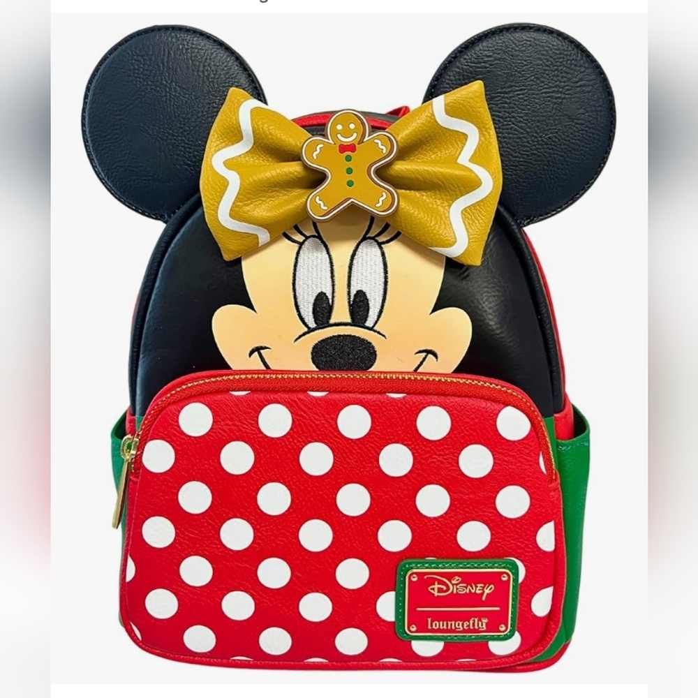 ❤🤍🖤NWT Loungefly Disney Minnie Mouse Red Polka Dot Backpack🖤🤍❤